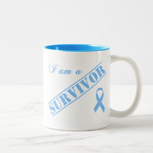 I am a Survivor - Light Blue Ribbon Mug
