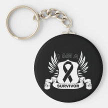 I am a Survivor - Melanoma Keychains