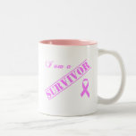 I am a Survivor - Pink Ribbon Coffee Mug