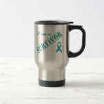 I am a Survivor - Teal Ribbon Coffee Mugs