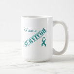 I am a Survivor - Teal Ribbon Mugs