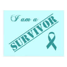 I am a Survivor - Teal Ribbon Post Cards