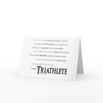 I am a Triathlete Card