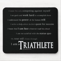 I am a Triathlete mousepads