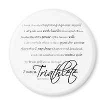 I am a Triathlete - Script Magnets