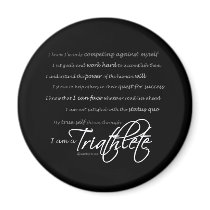 I am a Triathlete - Script magnets