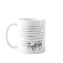 I am a Triathlete - Script mugs