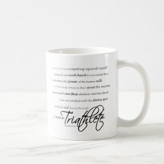 I am a Triathlete - Script mug