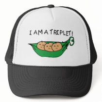 I Am A Triplet Pod hats