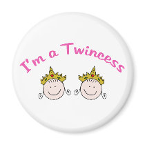 I am a Twincess magnets by Scrappintwins I am a Twincess magnets