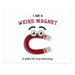 I Am a Weird Magnet Postcard