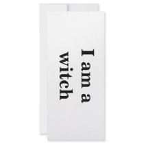 "I am a witch" Intention Card Rack Cards