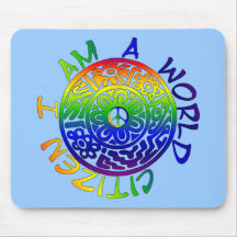 I Am A World Citizen Mouse Pads