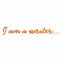I am a writer... orange t-shirts
