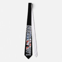 "I am American, I support the President" tie by onthehanger "I am American, I support the President" tie