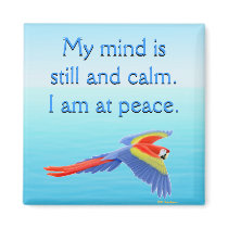 I am at Peace Affirmation Magnet