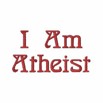 I Am Atheist hooded zip up embroidered shirts by 55eloG I Am Atheist hooded zip up embroidered shirts