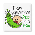I Am Auntie's Pea In A Pod magnets by LifesInk I Am Auntie's Pea In A Pod magnets