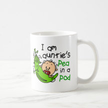 I Am Auntie's Pea In A Pod Mugs