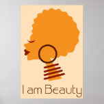 I am Beauty Natural Hair Poster posters