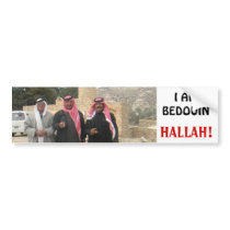 I am Bedouin! Bumper Stickers