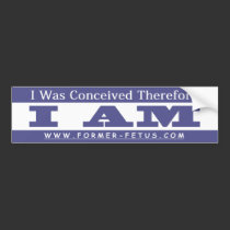 I AM Bumper bumper stickers