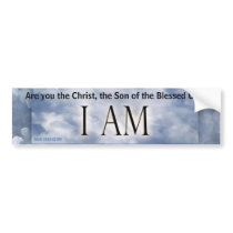I AM bumper sticker bumper stickers by dollargrafix I AM bumper sticker bumper stickers
