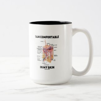 I Am Comfortable In My Skin (Dermal Layers) Coffee Mugs