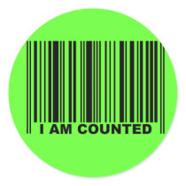 I AM COUNTED STICKERS