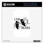 I am drama black iPod touch 4G decals