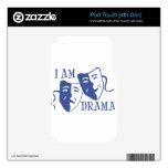 I am drama blue iPod touch 4G skins