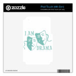 I am drama light blue iPod touch 4G skins