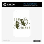 I am drama od green iPod touch 4G decals