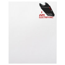 I Am Electrifying Letterhead Design
