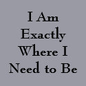 I Am Exactly Where I Need to Be t-shirts by anneounschooler I Am Exactly Where I Need to Be t-shirts