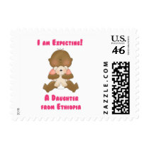 I am Expecting A Daughter from Ethiopia postage by robynsnest I am Expecting A Daughter from Ethiopia postage
