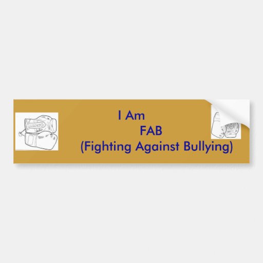 Stop Bullying Bumper Stickers & Stop Bullying Bumper Sticker Designs