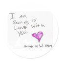 i AM FALLiNG iN LOVE WiTH YOU HEARt SOUL stickers