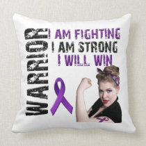 I am FIGHTING- I am STRONG - I will WIN pillows
