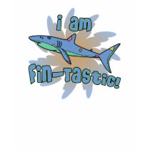 I am Fin-Tastic Shark T-Shirt by PatchworkPals I am Fin-Tastic Shark T-Shirt