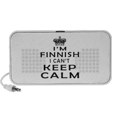 I am Finnish I can't keep calm iPhone Speakers