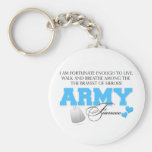 I am Fortunate - Army Fiancee Key Chains