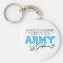 I am Fortunate - Army Girlfriend Key Chain