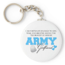 I am Fortunate - Army Girlfriend Key Chain