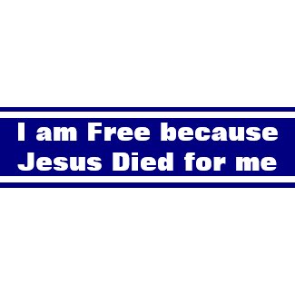 I Am Free bumpersticker