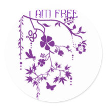I AM FREE stickers by gabrielle2008 I AM FREE stickers