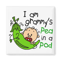 I am Grammy's Pea In A Pod magnets