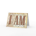 I AM greeting card