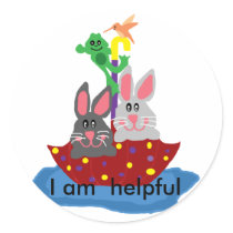 I am  helpful stickers