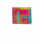 I am Here - Orange and Blue Square